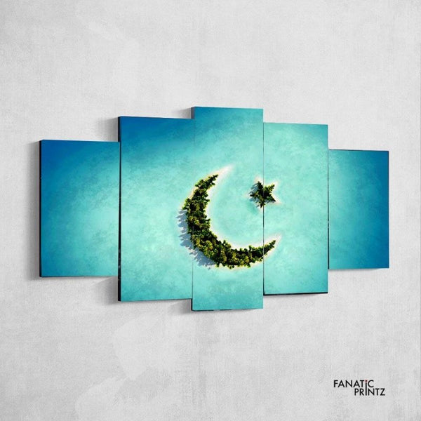Crescent Moon Island Canvas Set - FanaticPrintz