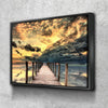 Dock Sunrise Canvas Set - FanaticPrintz