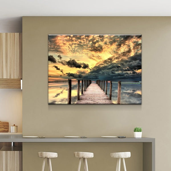 Dock Sunrise Canvas Set - FanaticPrintz