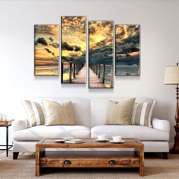 Dock Sunrise Canvas Set - FanaticPrintz