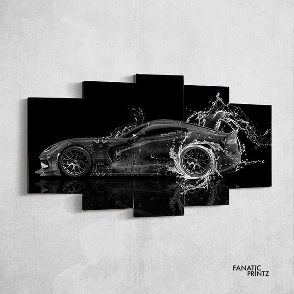 Dodge Viper Water Art Canvas - FanaticPrintz