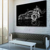 Dodge Viper Water Art Canvas - FanaticPrintz