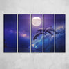 Dolphins In Dawn Canvas Set - FanaticPrintz
