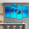Dolphins Underwater Canvas Set - FanaticPrintz