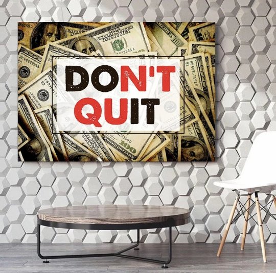 Don't Quit, Motivation Canvas Set - FanaticPrintz