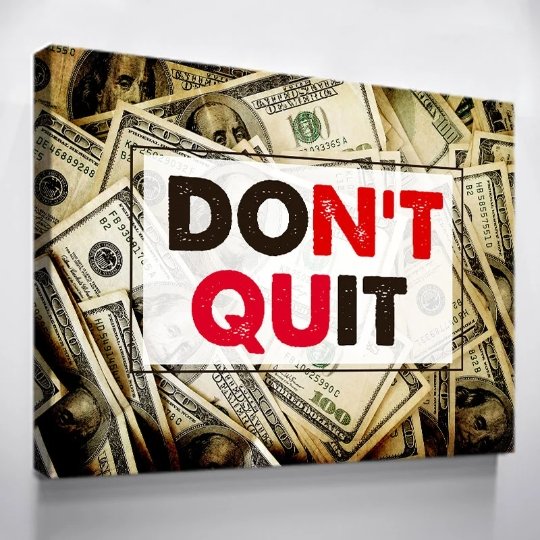 Don't Quit, Motivation Canvas Set - FanaticPrintz