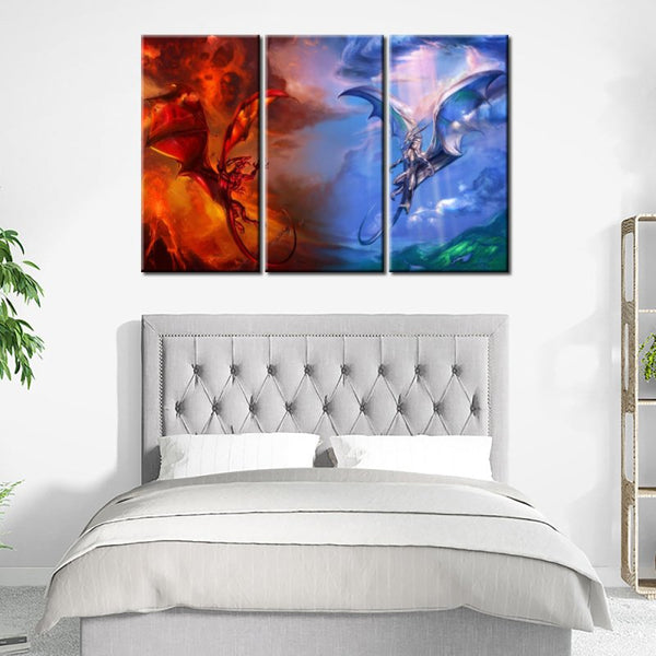 Dragon Flames ice vs fire - FanaticPrintz