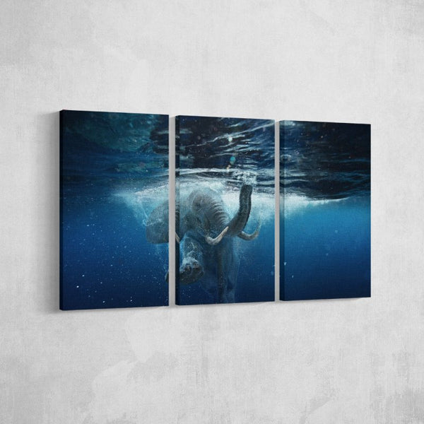 Elephant Diving Underwater - FanaticPrintz