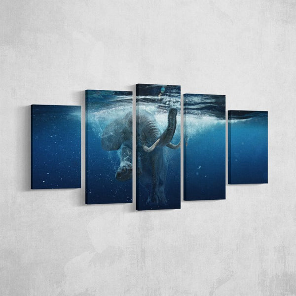Elephant Diving Underwater - FanaticPrintz