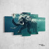 Elephant Under Water Canvas Set