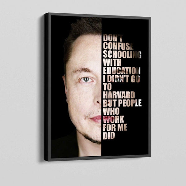Elon Musk Quote Canvas