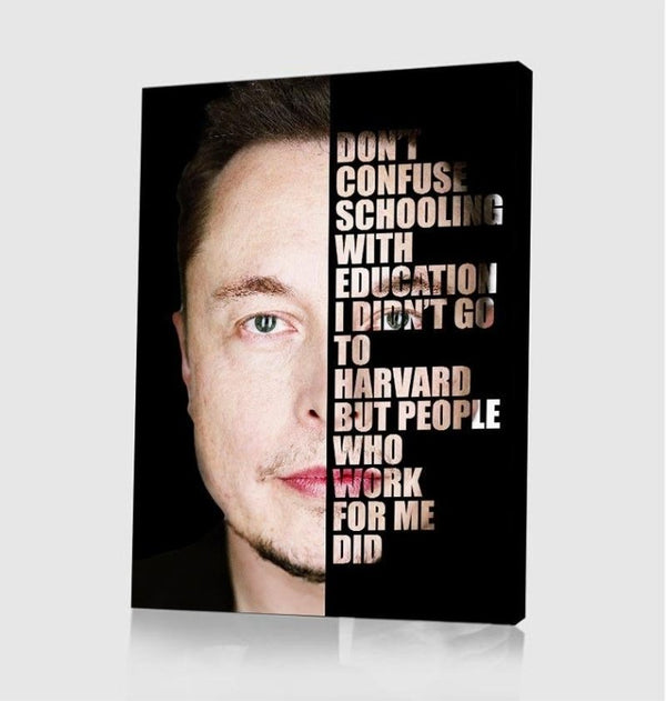 Elon Musk Quote Canvas