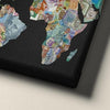 Financial World Map Globe Canvas Art