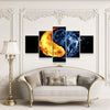Fire Vs Ice Canvas Set