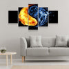 Fire Vs Ice Canvas Set