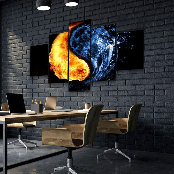 Fire Vs Ice Canvas Set
