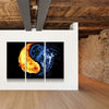 Fire Vs Ice Canvas Set