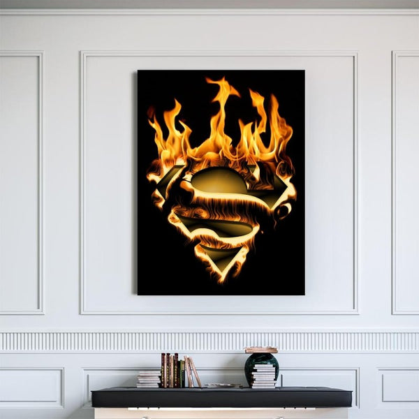 Flames Superman - FanaticPrintz
