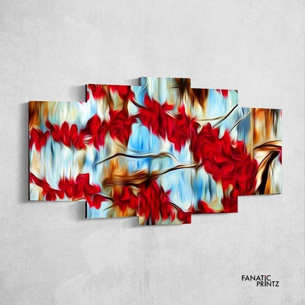 Flower Magnet Abstract Canvas Set