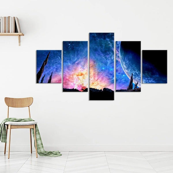 Galaxy Space Cosmo Canvas Set