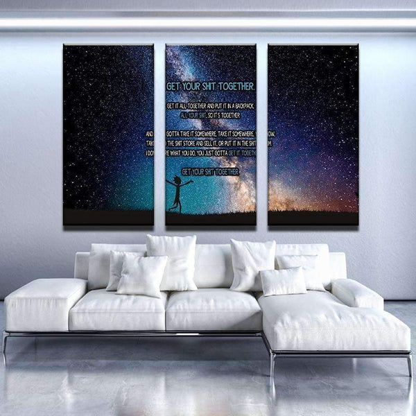 Get Your Shit Together Galaxy Canvas Set