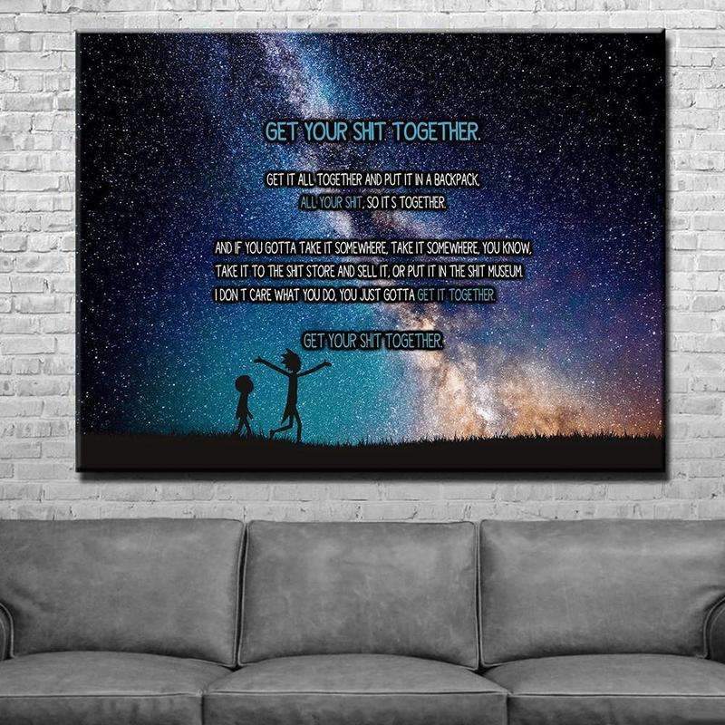 Get Your Shit Together Galaxy Canvas Set