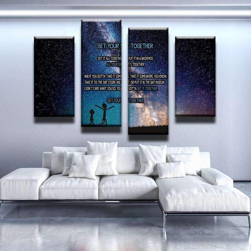 Get Your Shit Together Galaxy Canvas Set