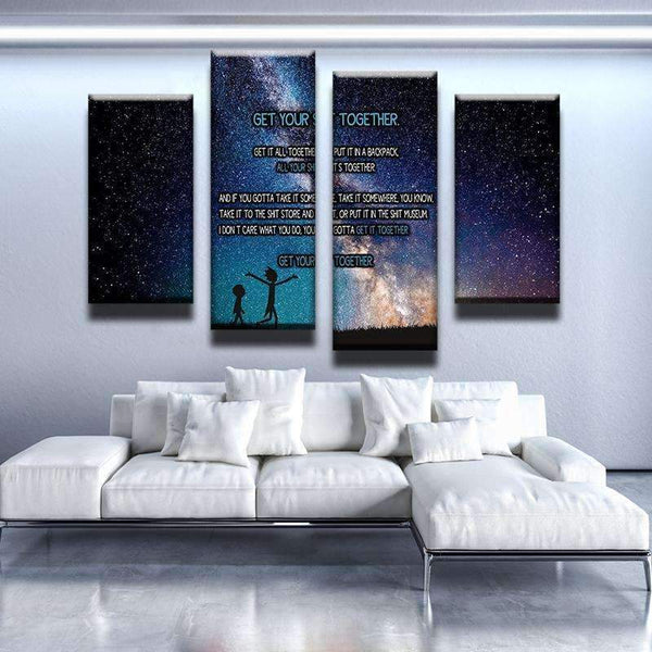 Get Your Shit Together Galaxy Canvas Set