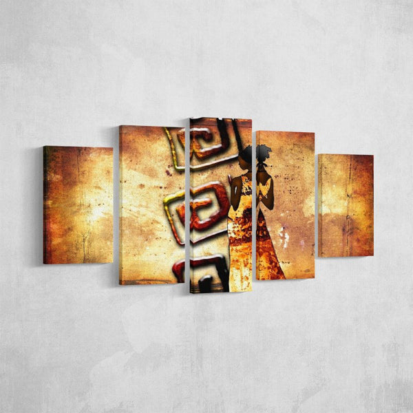 Gold African Retro Gate - FanaticPrintz