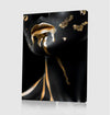 Gold Lips Woman Canvas Art