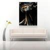Gold Lips Woman Canvas Art