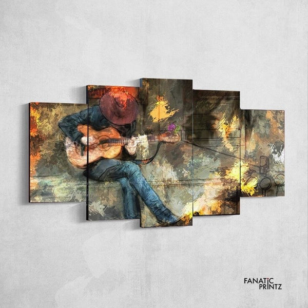 Guitar Man Canvas Set