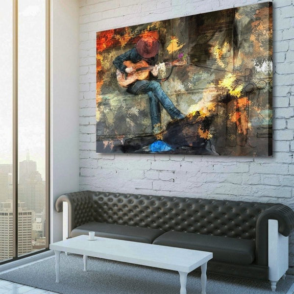 Guitar Man Canvas Set
