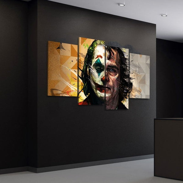 Half Human Half Joker Canvas Set