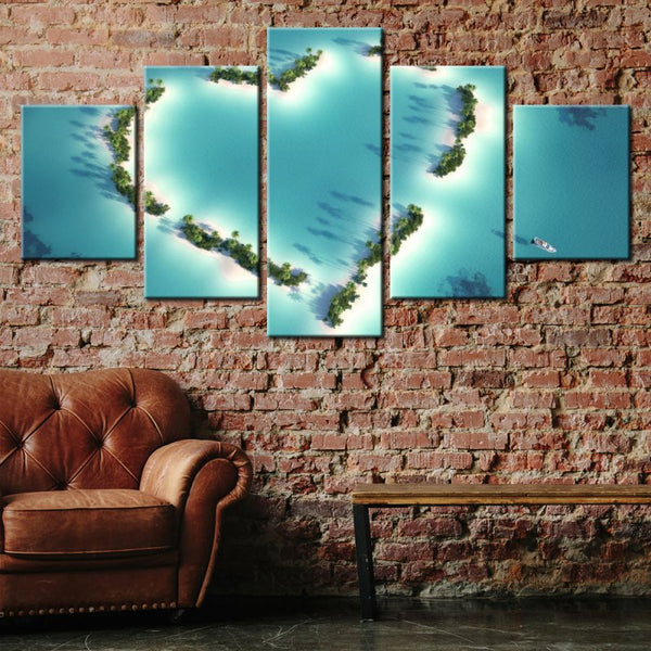 Heart Island Canvas Set - FanaticPrintz
