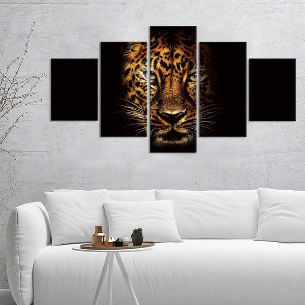 Hidden Leopard Canvas Set