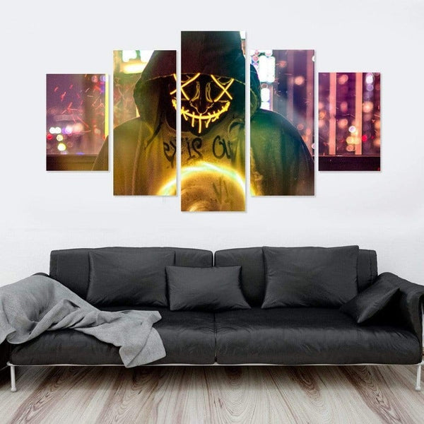 Hoodie Mask Man Canvas Set