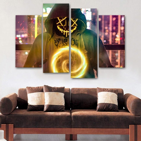 Hoodie Mask Man Canvas Set