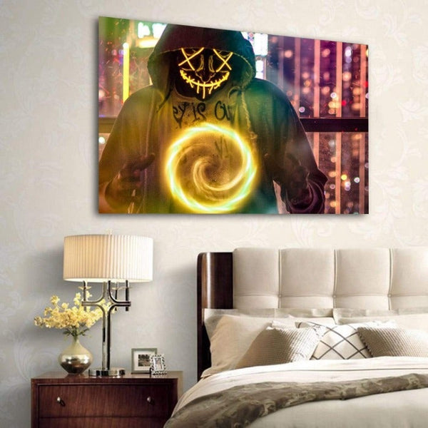 Hoodie Mask Man Canvas Set