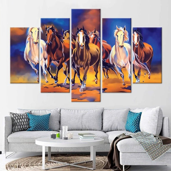 Horses Running Painting Canvas Set - FanaticPrintz