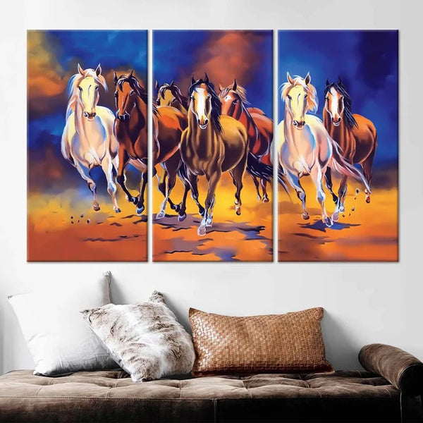 Horses Running Painting Canvas Set - FanaticPrintz