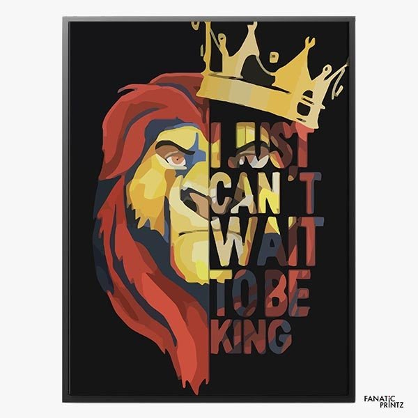 I CAN'T WAIT TO BE KING CANVAS SET - FanaticPrintz