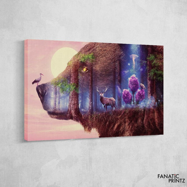 Inner life bear Canvas Set - FanaticPrintz