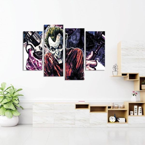 Insane Joker Art Canvas Set