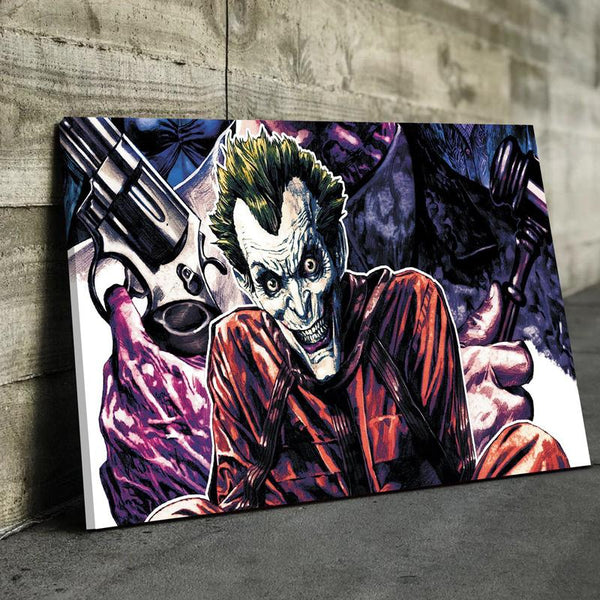 Insane Joker Art Canvas Set