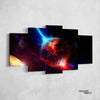 Inside Planet Explosion Canvas Set