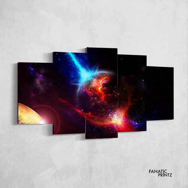 Inside Planet Explosion Canvas Set