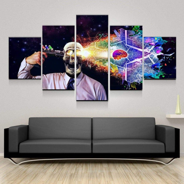 Intelligent Brains Out Canvas Set