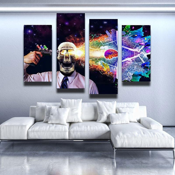 Intelligent Brains Out Canvas Set