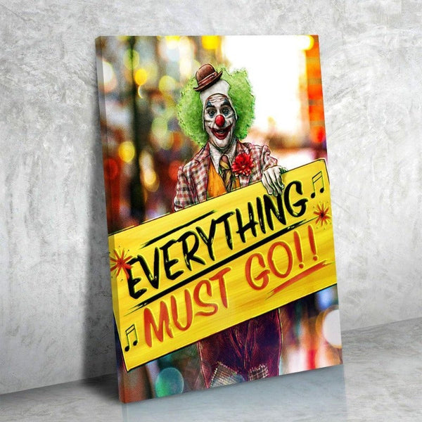 JOKER CANVAS PRINT READY TO HANG - FREE US SHIPPING